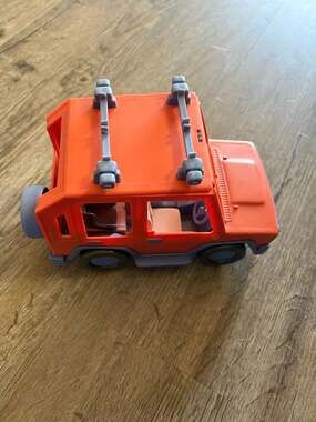 BLUEY Heeler Jeep 4WD Family Vehicle Car By Moose Toys Replacement Car Orange